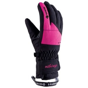 Dámské lyžařské rukavice viking sherpa gtx černá/růžová 7
