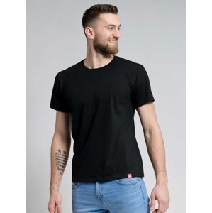 Pánské bavlněné triko cityzen s kulatým výstřihem černá 5xl