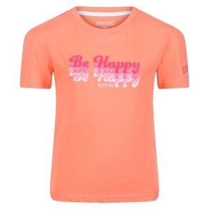 Dětské bavlněné tričko regatta bosley v světle oranžová 110_116