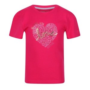 Dětské bavlněné tričko regatta bosley v růžová 158