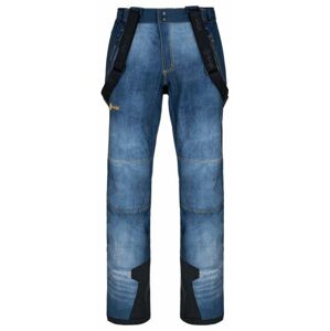 Pánské softshellové lyžařské kalhoty kilpi jeanso-m tmavě modrá ls