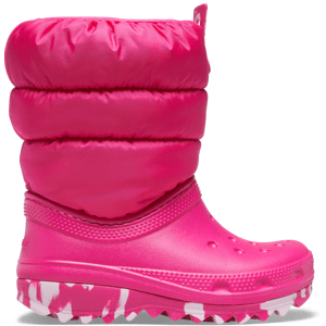Dětské zimní boty crocs classic neo puff růžová 34-35