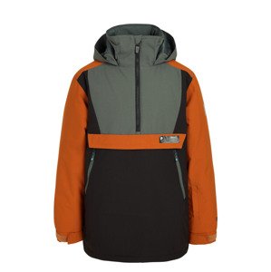 Chlapecká lyžařská bunda protest isaact zelená/oranžová 140