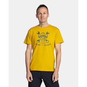 Pánské bavlněné triko kilpi skully-m žlutá 3xl