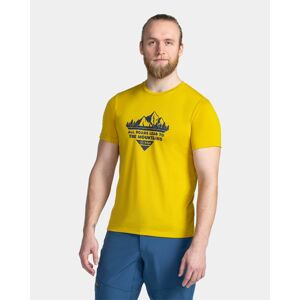 Pánské technické triko kilpi garove-m žlutá l