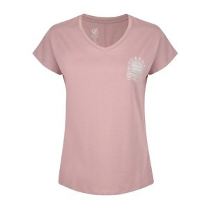 Dámské bavlněné tričko dare2b tranqulity světle růžová 38