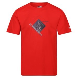 Pánské funkční tričko regatta fingal slogan ii červená l