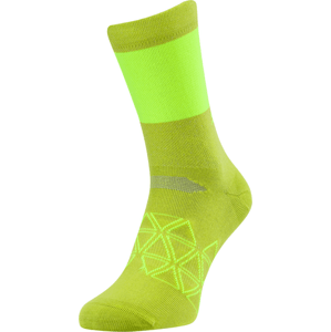 Unisex cyklo ponožky silvini bardiga zelená/limetková 36-38