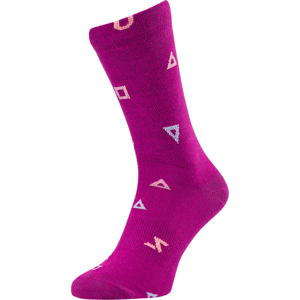 Unisex cyklo ponožky silvini dogana růžová/korálová 36-38