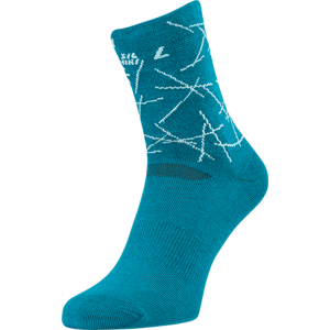 Unisex cyklo ponožky silvini aspra modrá/tyrkysová 36-38