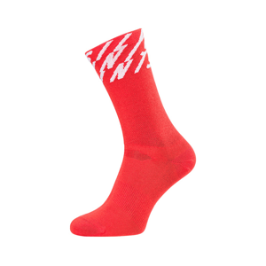 Unisex cyklo ponožky silvini oglio červená/bílá 39-41