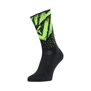 Unisex enduro ponožky silvini nereto černá/neonově žlutá 42-44
