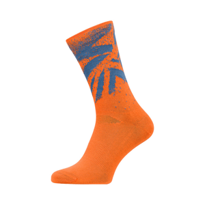 Unisex enduro ponožky silvini nereto oranžová/modrá 39-41