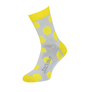 Unisex ponožky silvini bevera žlutá/šedá 36-38