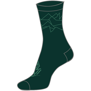Unisex enduro ponožky silvini nereto zelená 39-41