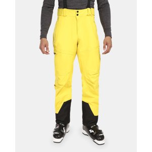 Pánské nepromokavé lyžařské kalhoty kilpi lazzaro-m žlutá xxl