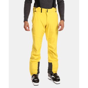 Pánské softshellové lyžařské kalhoty kilpi rhea-m žlutá xl