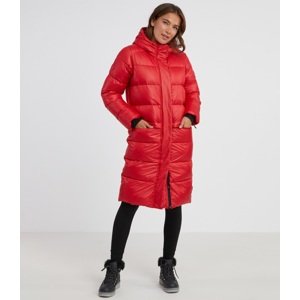 Dámský oversized kabát esmeralda sam 73 červená xs