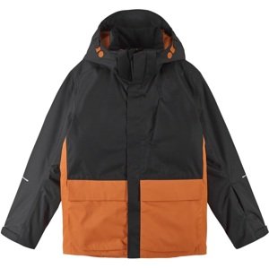 Chlapecká zimní lyžařská bunda reima timola černá/oranžová 164