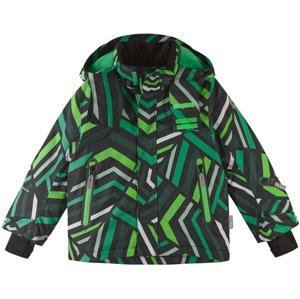 Chlapecká zimní lyžařská bunda reima kairala černá/zelená 134