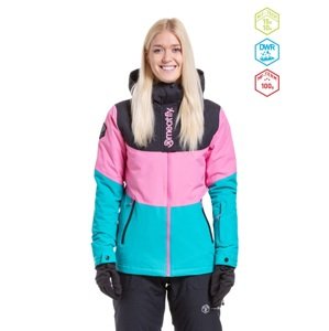 Dámská snb & ski bunda meatfly kirsten růžová/tyrkysová xs